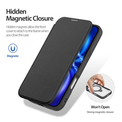 DUX DUCIS Skin X Pro Series MagSafe Ring Holder Leather Phone Case, For iPhone 18 Pro / 17 Pro, For iPhone 18 Pro Max / 17 Pro Max, For iPhone 17e / 16e, For iPhone 17, For iPhone Air, For iPhone 16 Pro Max, For iPhone 16 Pro, For iPhone 16 Plus       ...