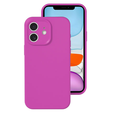 Precise Hole Liquid Silicone Jelly Color Full Coverage Phone Case, For iPhone 11