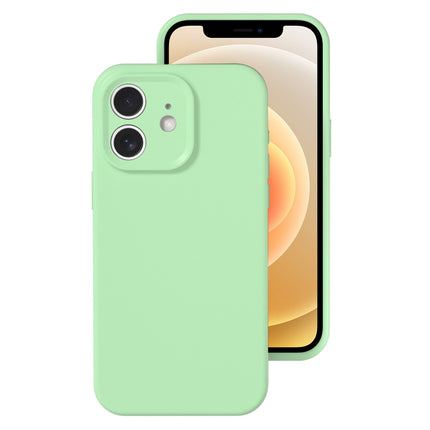 Precise Hole Liquid Silicone Jelly Color Full Coverage Phone Case, For iPhone 12
