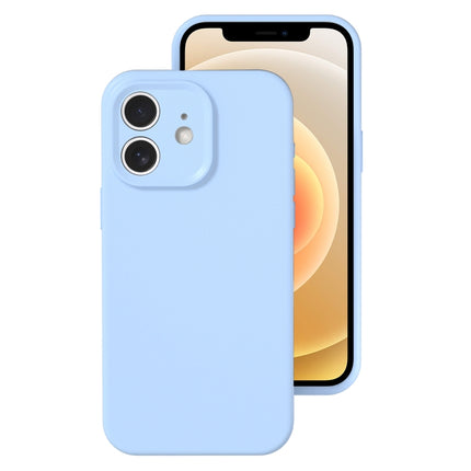 Precise Hole Liquid Silicone Jelly Color Full Coverage Phone Case, For iPhone 12