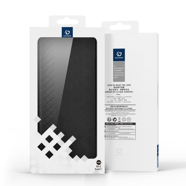 DUX DUCIS Bril Series PU + TPU Phone Case with Pen Slot, For Samsung Galaxy Z Fold7 5G, For Samsung Galaxy Z Fold Special