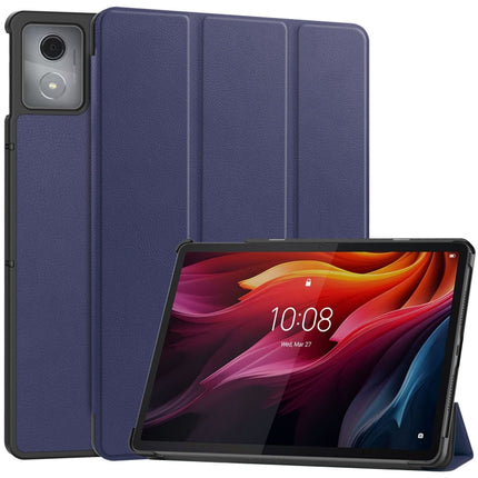 Custer Texture 3-Fold Holder Leather Smart Tablet Case, For Lenovo Tab 10.1 2025 / K10 2nd / S10, For Lenovo Idea Tab Pro, For Lenovo Tab K11 Plus, For Lenovo Idea Tab Pro Gen 2 13