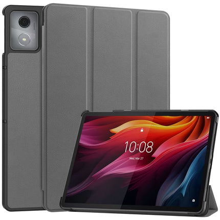 Custer Texture 3-Fold Holder Leather Smart Tablet Case, For Lenovo Tab 10.1 2025 / K10 2nd / S10, For Lenovo Idea Tab Pro, For Lenovo Tab K11 Plus, For Lenovo Idea Tab Pro Gen 2 13
