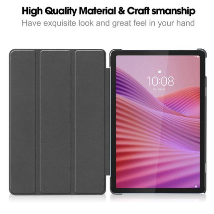 Custer Texture 3-Fold Holder Leather Smart Tablet Case, For Lenovo Tab 10.1 2025 / K10 2nd / S10, For Lenovo Idea Tab Pro, For Lenovo Tab K11 Plus, For Lenovo Idea Tab Pro Gen 2 13