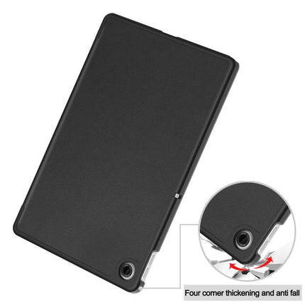 Custer Texture 3-Fold Holder Leather Smart Tablet Case, For Lenovo Tab 10.1 2025 / K10 2nd / S10, For Lenovo Idea Tab Pro, For Lenovo Tab K11 Plus, For Lenovo Idea Tab Pro Gen 2 13