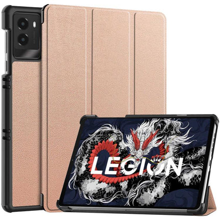 Custer Texture 3-Fold Holder Leather Smart Tablet Case, For Lenovo Yoga Tab 11.1 2025, For Lenovo Idea  Tab Plus 12.1, For Lenovo Legion Y700 2025, For Lenovo Tab One TB-305FU / Tab K9
