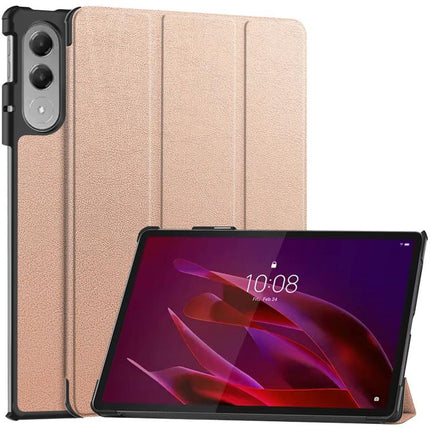 Custer Texture 3-Fold Holder Leather Smart Tablet Case, For Lenovo Yoga Tab 11.1 2025, For Lenovo Idea  Tab Plus 12.1, For Lenovo Legion Y700 2025, For Lenovo Tab One TB-305FU / Tab K9