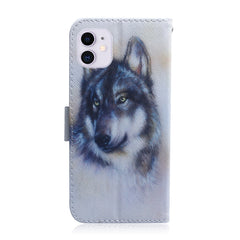 Coloured Drawing Horizontal Flip Leather Case, with Holder & Card Slots & Wallet