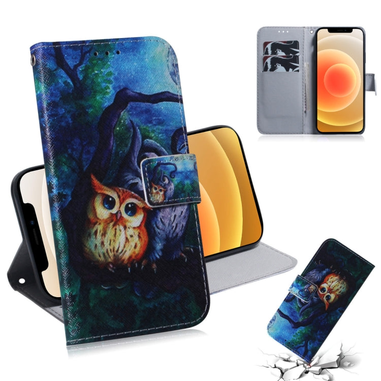 Coloured Drawing Horizontal Flip Leather Case, with Holder & Card Slots & Wallet