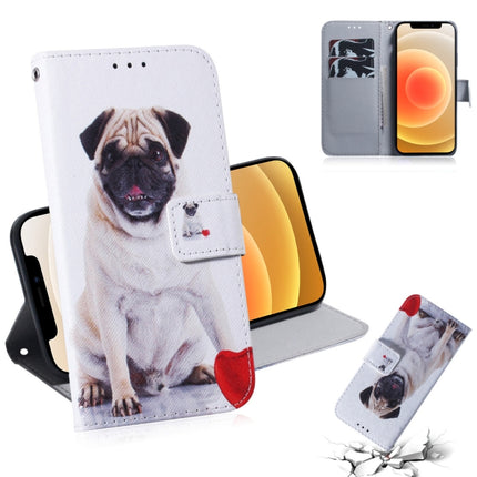 Horizontale Flip-Lederhülle mit farbiger Zeichnung, mit Halter &amp; Kartenfächern &amp; Geldbörse, für iPhone 12 mini, für iPhone 12 / 12 Pro, für iPhone 12 Pro Max