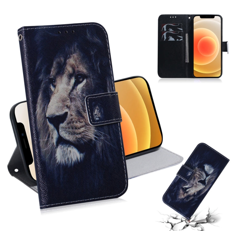 Coloured Drawing Horizontal Flip Leather Case, with Holder & Card Slots & Wallet