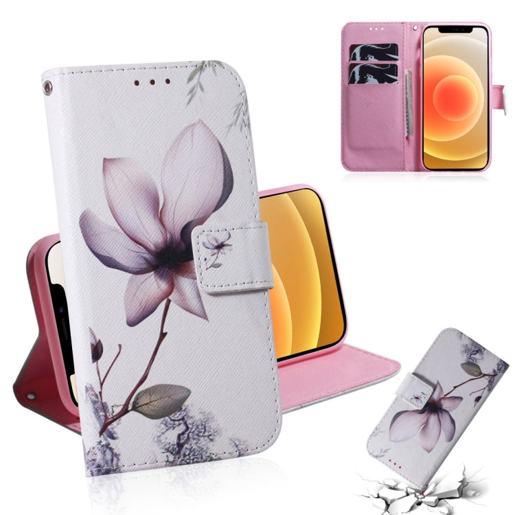 Coloured Drawing Horizontal Flip Leather Case, with Holder & Card Slots & Wallet