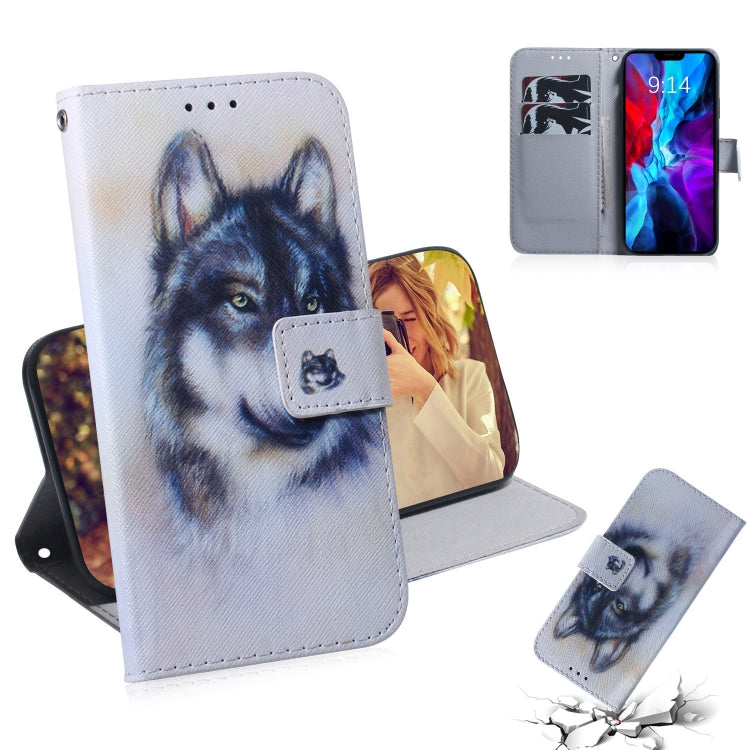 Coloured Drawing Horizontal Flip Leather Case, with Holder & Card Slots & Wallet