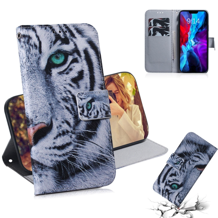 Coloured Drawing Horizontal Flip Leather Case, with Holder & Card Slots & Wallet
