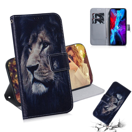 Coloured Drawing Horizontal Flip Leather Case, with Holder & Card Slots & Wallet, For iPhone 12 mini, For iPhone 12 / 12 Pro