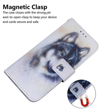 Funda de cuero con tapa horizontal con dibujo en color, con soporte, ranuras para tarjetas y billetera, para LG K41S, para LG K51S, para LG K61