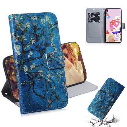 Farbige Zeichnung Horizontal Flip Ledertasche, mit Halter &amp; Kartenfächer &amp; Geldbörse, Für LG K41S, Für LG K51S, Für LG K61