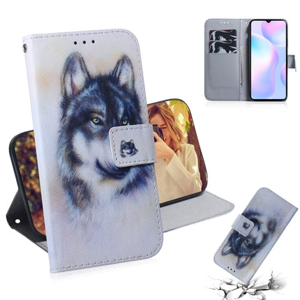 Coloured Drawing Horizontal Flip Leather Case, with Holder & Card Slots & Wallet, For Xiaomi Redmi 9A, For Xiaomi Redmi 9C