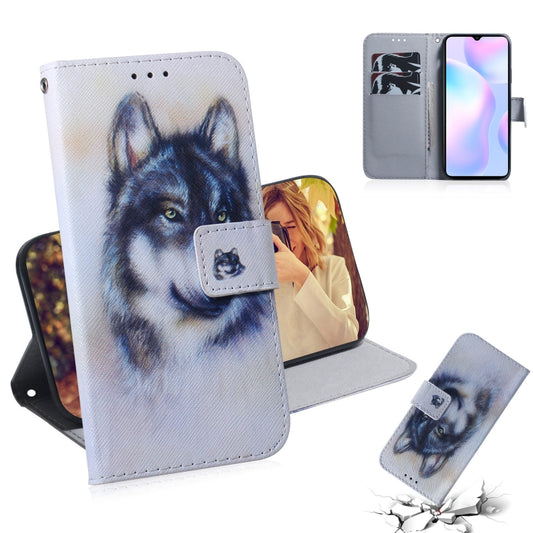 Coloured Drawing Horizontal Flip Leather Case, with Holder & Card Slots & Wallet, For Xiaomi Redmi 9A, For Xiaomi Redmi 9C, For Samsung Galaxy Note 20