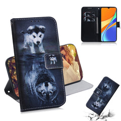 Coloured Drawing Horizontal Flip Leather Case, with Holder & Card Slots & Wallet, For Xiaomi Redmi 9A, For Xiaomi Redmi 9C, For Samsung Galaxy Note 20