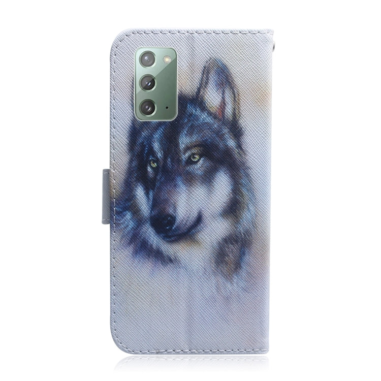 Coloured Drawing Horizontal Flip Leather Case, with Holder & Card Slots & Wallet