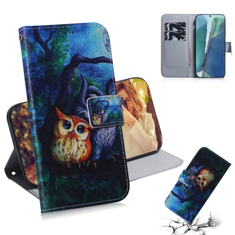 Coloured Drawing Horizontal Flip Leather Case, with Holder & Card Slots & Wallet