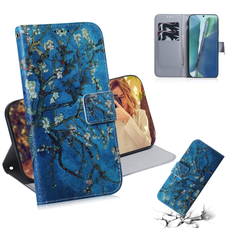 Coloured Drawing Horizontal Flip Leather Case, with Holder & Card Slots & Wallet