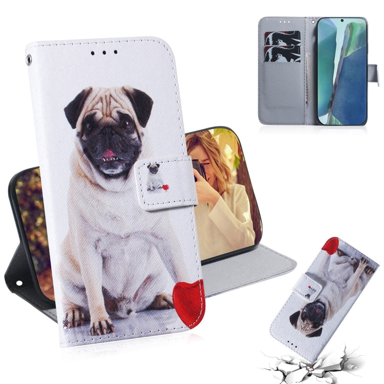 Coloured Drawing Horizontal Flip Leather Case, with Holder & Card Slots & Wallet