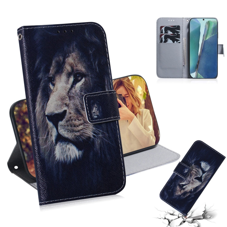 Coloured Drawing Horizontal Flip Leather Case, with Holder & Card Slots & Wallet
