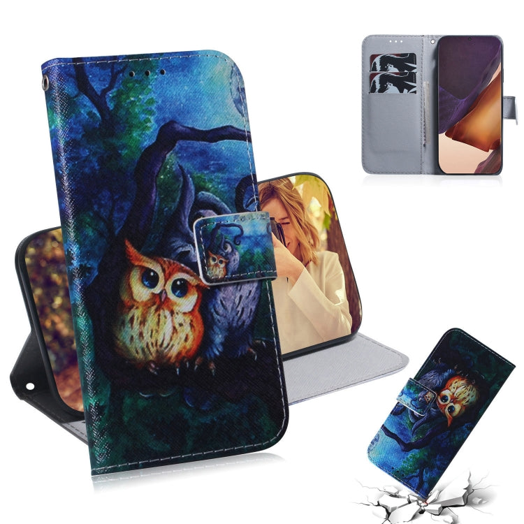 Coloured Drawing Horizontal Flip Leather Case, with Holder & Card Slots & Wallet
