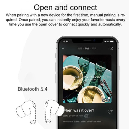 A9 Pro Smart Colorful Touch Screen ANC + ENC Noise Reduction Wireless Bluetooth Earphone