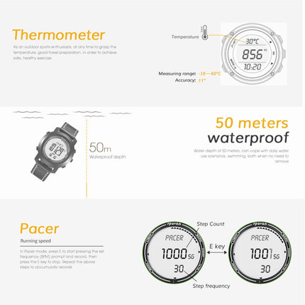 SPOVAN Bravo II Multifunctional Outdoor Sports Compass Watch, Bravo II