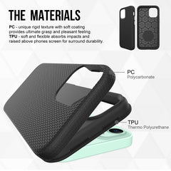 Triangle Armor Texture TPU + PC Case, For iPhone 12 mini, For iPhone 12 / 12 Pro, For iPhone 12 Pro Max