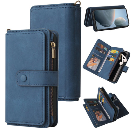 Skin Feel Multi Card Slots Zipper Wallet Leather Phone Case, For Redmi Note 14 Pro / 14 Pro+ 5G, For Redmi 14C 4G Global, For Redmi 13 4G Global, For Redmi K70