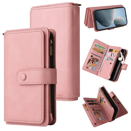 Skin Feel Multi Card Slots Zipper Wallet Leather Phone Case, For Redmi Note 14 Pro / 14 Pro+ 5G, For Redmi 14C 4G Global, For Redmi 13 4G Global, For Redmi K70