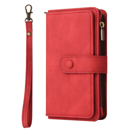 Skin Feel Multi Card Slots Zipper Wallet Leather Phone Case, For Redmi Note 14 Pro / 14 Pro+ 5G, For Redmi 14C 4G Global, For Redmi 13 4G Global, For Redmi K70