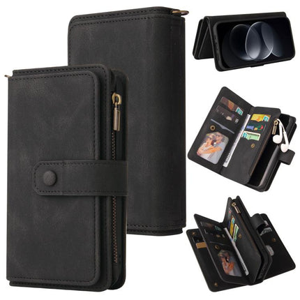 Skin Feel Multi Card Slots Zipper Wallet Leather Phone Case, For Redmi Note 17 5G/4G Global 171mm, For Redmi Note 17 Pro+ 5G Global 163mm, For Redmi 17 5G/4G Global 171mm, For Redmi Turbo 5 Max / Poco X8 Pro Max 5G, For Redmi Turbo 5 / Poco X8 Pro 5G  ...