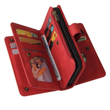 Skin Feel Multi Card Slots Zipper Wallet Leather Phone Case, For Redmi Note 17 5G/4G Global 171mm, For Redmi Note 17 Pro+ 5G Global 163mm, For Redmi 17 5G/4G Global 171mm, For Redmi Turbo 5 Max / Poco X8 Pro Max 5G, For Redmi Turbo 5 / Poco X8 Pro 5G  ...