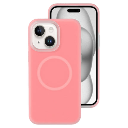 Jelly Liquid Silicone MagSafe Magnetic Phone Case, For iPhone 15 Pro, For iPhone 15 Plus