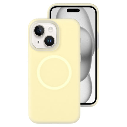 Jelly Liquid Silicone MagSafe Magnetic Phone Case, For iPhone 15 Pro, For iPhone 15 Plus