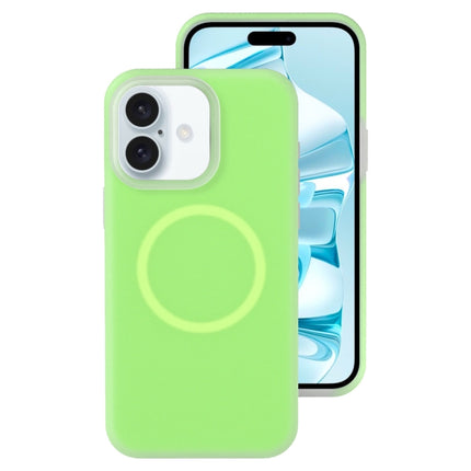 Jelly Liquid Silicone MagSafe Magnetic Phone Case, For iPhone 16 Pro, For iPhone 16 Plus