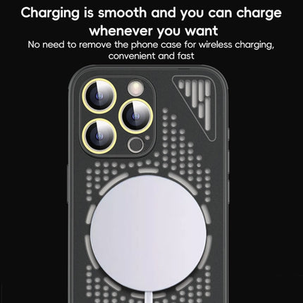 Hollow Cooling MagSafe Shockproof Phone Case, For iPhone 14, For iPhone 14 Pro, For iPhone 14 Pro Max