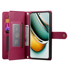 Nine Card-slot Zipper Wallet Bag Leather Phone Case