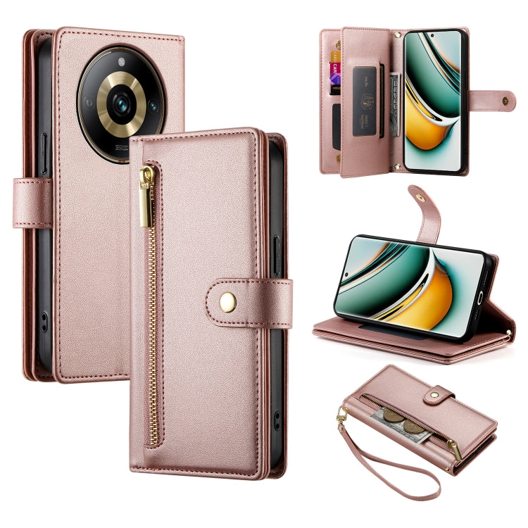 Nine Card-slot Zipper Wallet Bag Leather Phone Case
