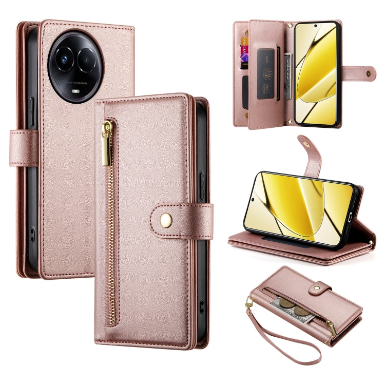 Nine Card-slot Zipper Wallet Bag Leather Phone Case