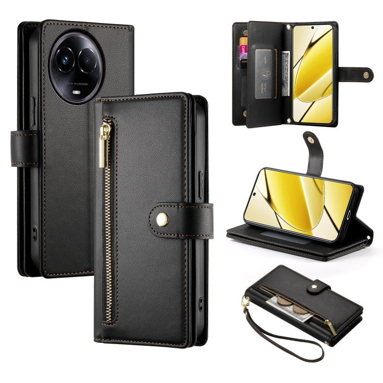 Nine Card-slot Zipper Wallet Bag Leather Phone Case