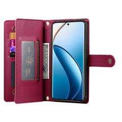 Nine Card-slot Zipper Wallet Bag Leather Phone Case