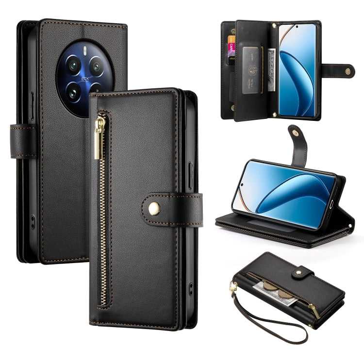 Nine Card-slot Zipper Wallet Bag Leather Phone Case