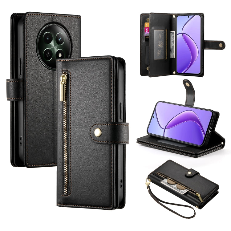 Nine Card-slot Zipper Wallet Bag Leather Phone Case