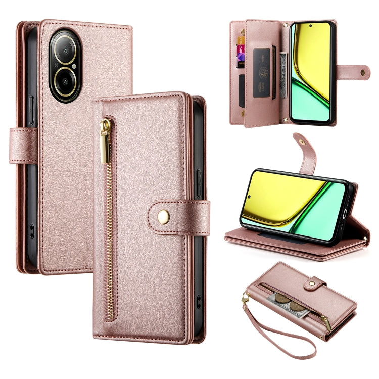 Nine Card-slot Zipper Wallet Bag Leather Phone Case